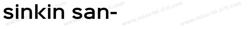 sinkin san字体转换